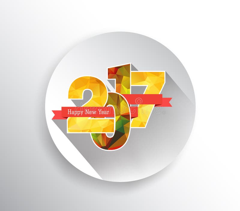 Guten Rutsch ins Neue Jahr 2017 Weihnachtsgeschenke und Weihnachtsverzierungen Polygonaler Entwurf lizenzfreie abbildung Guten Rutsch ins Neue Jahr 2017 Weihnachtsgeschenke und Weihnachtsverzierungen Polygonaler Entwurf lizenzfreie abbildung