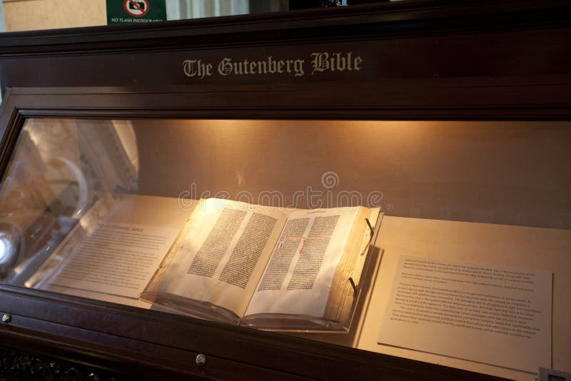 The Gutenberg Bible editorial image. Image of book, museum 43097075