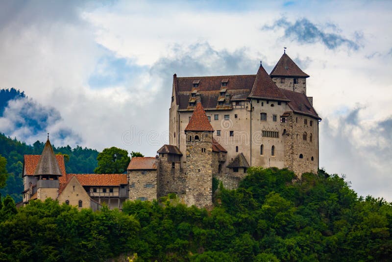 Gutenberg Castle in Town of Balzers, Principality of Liechtenstein ...