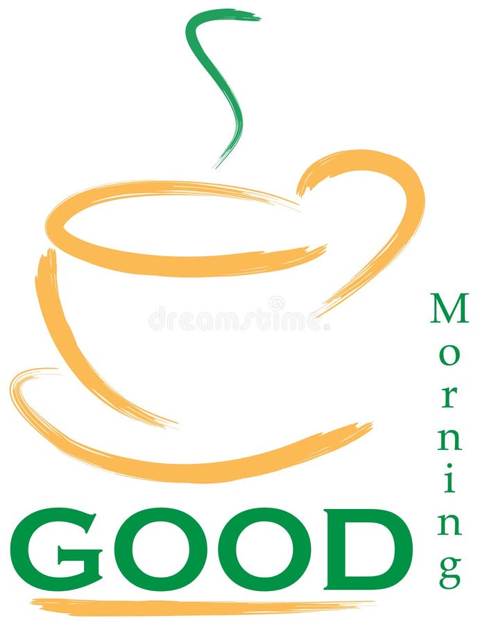 Gutenmorgen-Zeichen lizenzfreie abbildung Gutenmorgen-Zeichen lizenzfreie abbildung