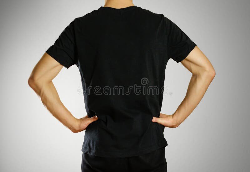 The guy in the black blank t-shirt. Prepared for your logo