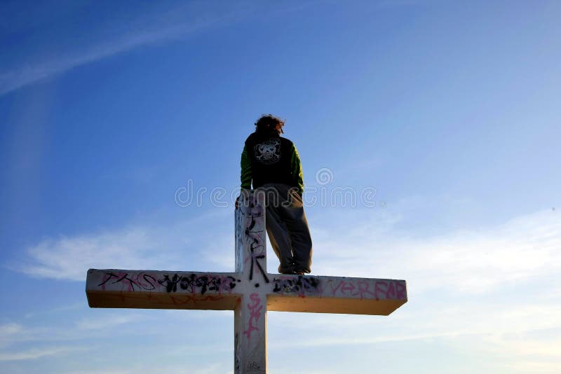 Guy and cross