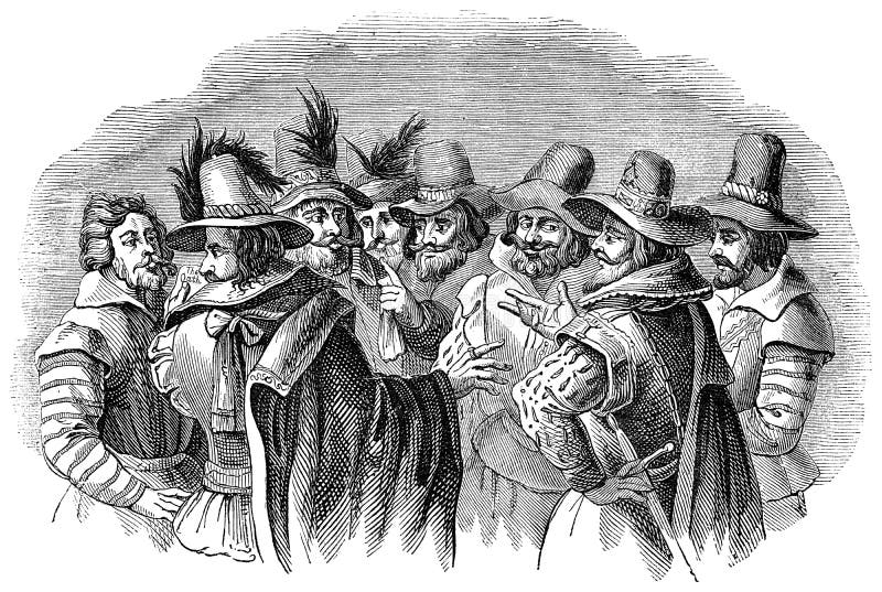 Guy Fawkes y sus conspiradores compañeros