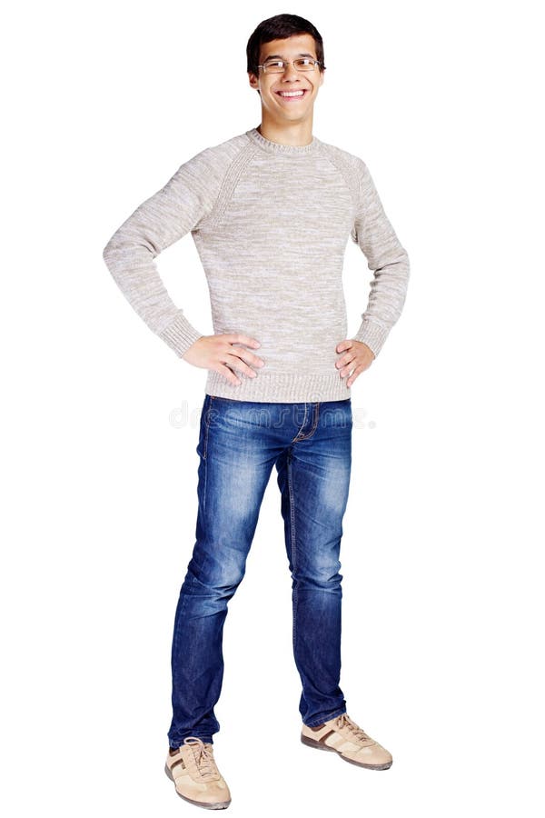 Guy with hands on hips stock image. Image of male, human - 44312039