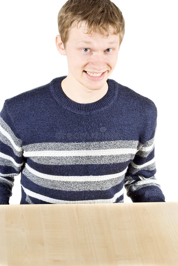 The guy holds table