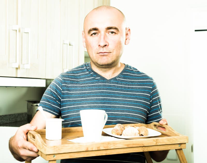 Guy Made Breakfast His Wife Stock Photos Free & RoyaltyFree Stock