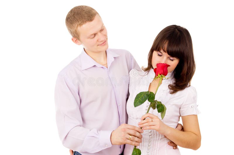 https://thumbs.dreamstime.com/b/guy-makes-proposal-to-girl-rose-28562234.jpg