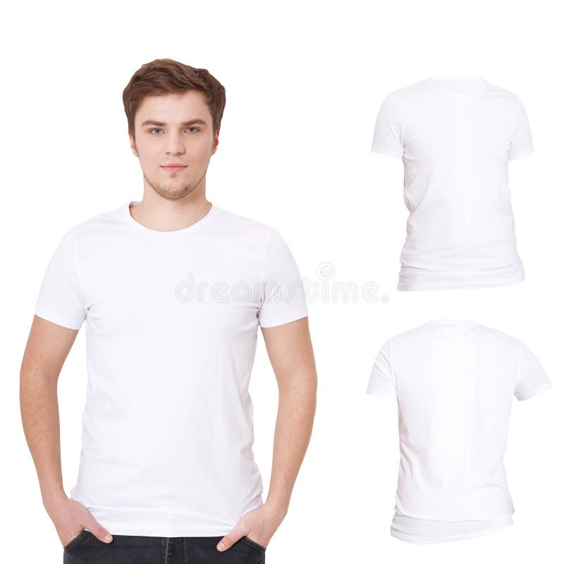 Macro Shirt Template. Black Blank Shirts Front Back View Isolated. Mock ...