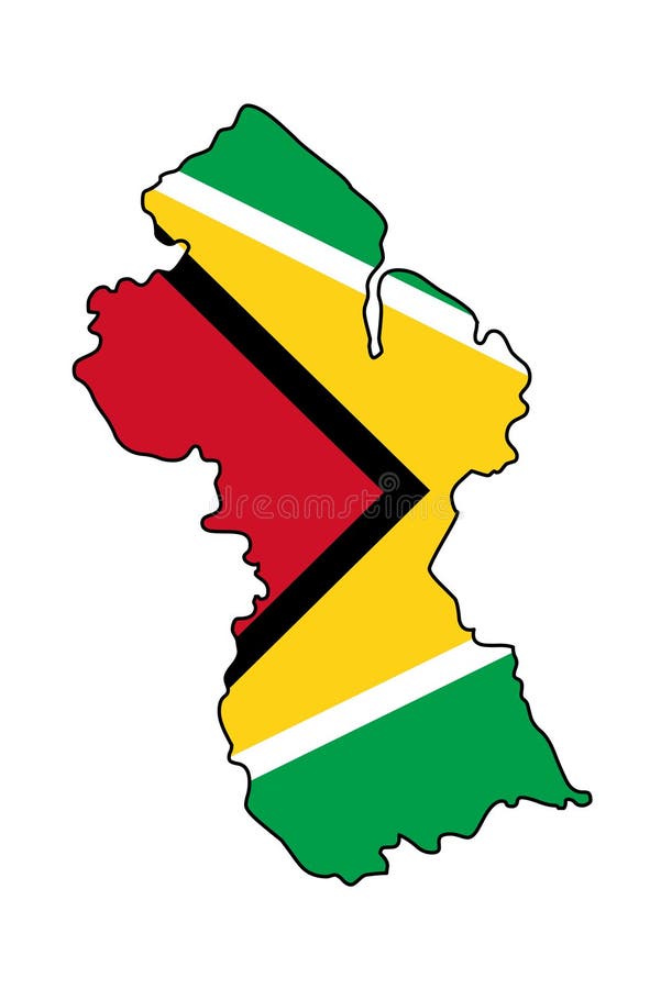 guyana Mapa da ilustração do vetor de Guiana Mapa patriótico Guiana ilustração do vetor guyana Mapa da ilustração do vetor de Guiana Mapa patriótico Guiana ilustração do vetor