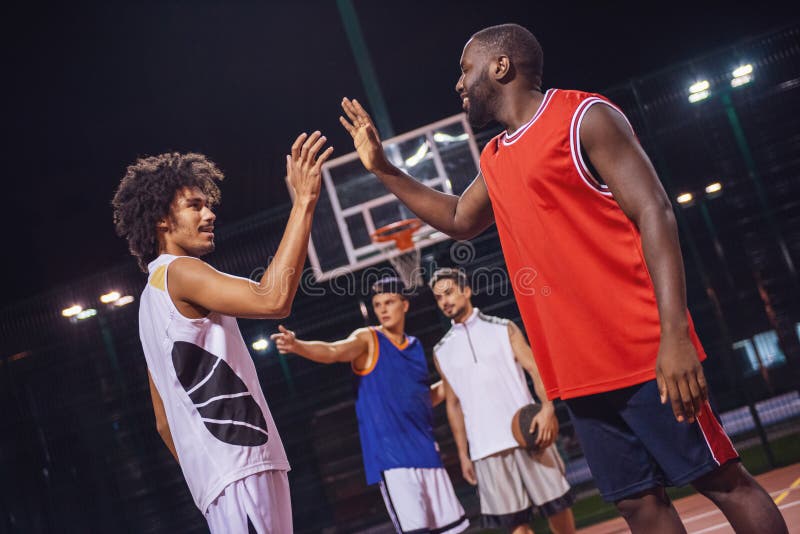 Guys playing basketball stock photo. Image of hoop, caucasian - 302179906