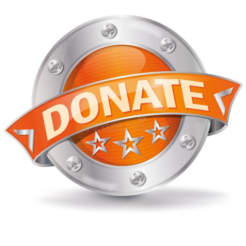 Guzik daruje ilustracja wektor