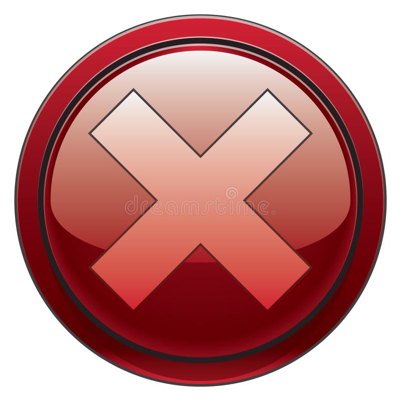 guzika cancel royalty ilustracja guzika cancel royalty ilustracja