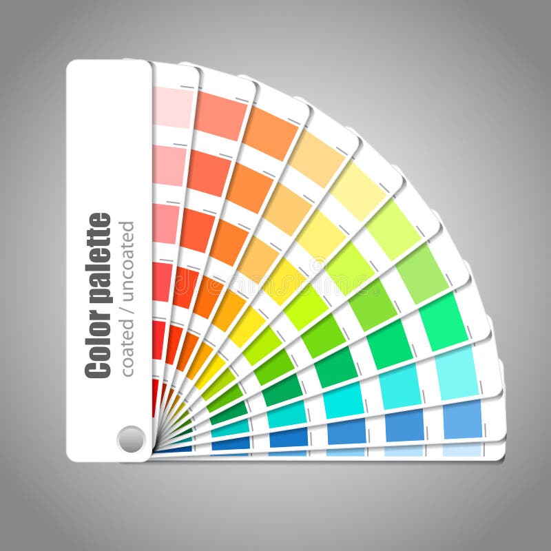 Guía de la gama de colores de color ilustración del vector Guía de la gama de colores de color ilustración del vector
