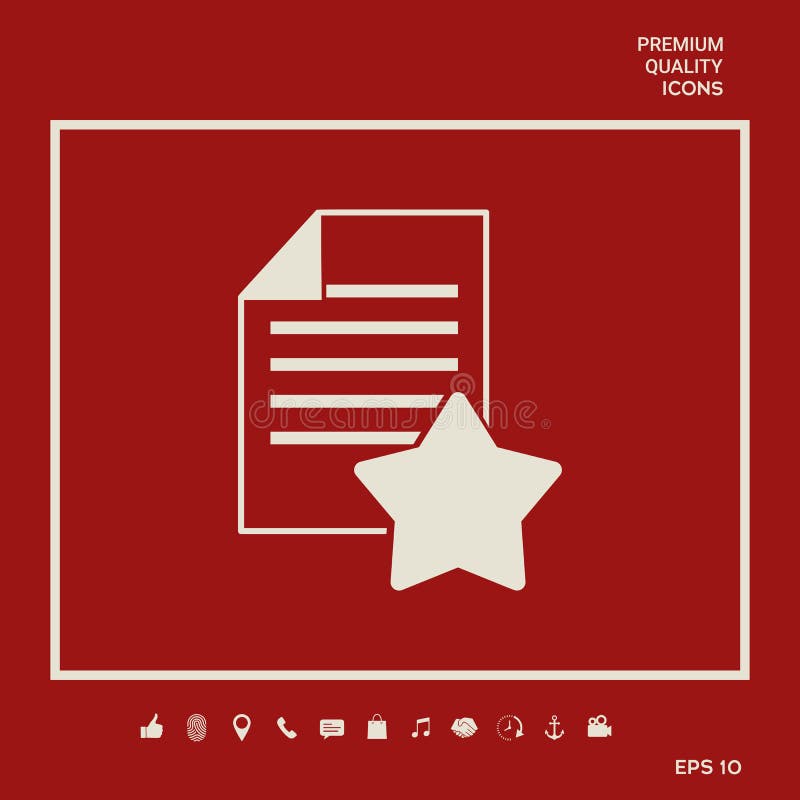Gwaranci prześcieradło papier z gwiazdą Graficzni elementy dla twój projekta royalty ilustracja Gwaranci prześcieradło papier z gwiazdą Graficzni elementy dla twój projekta royalty ilustracja
