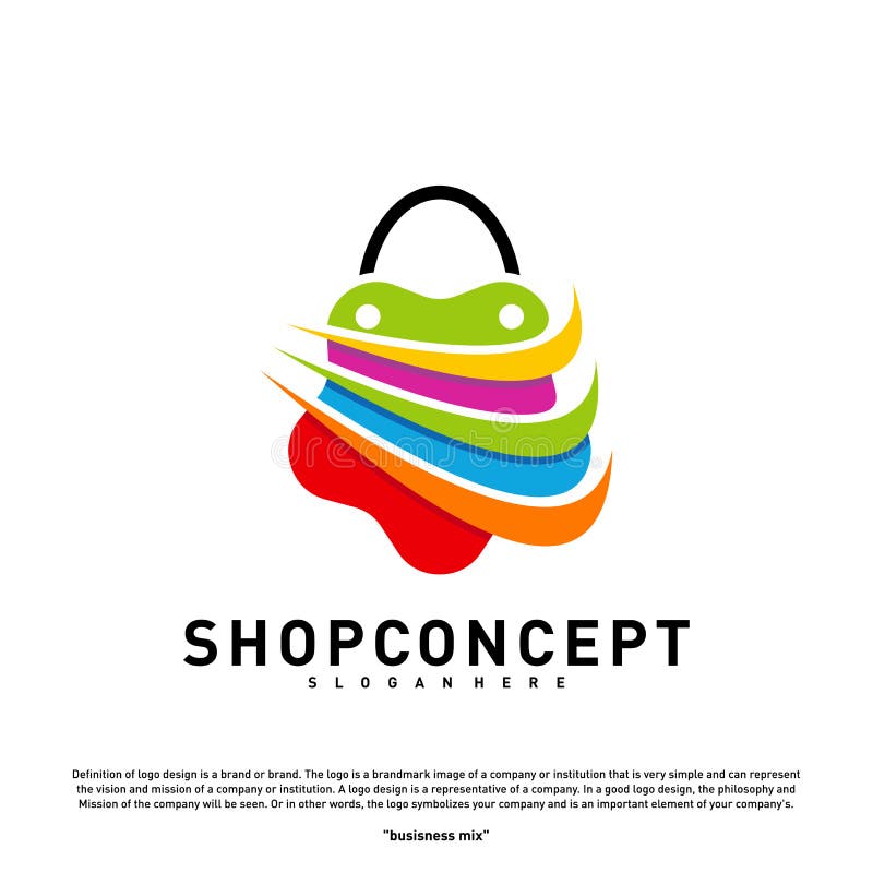 Gwiazdowy Sklepowy logo projekta pojęcie Centrum handlowe logo wektor Sklepu i prezentów symbol ilustracji Gwiazdowy Sklepowy logo projekta pojęcie Centrum handlowe logo wektor Sklepu i prezentów symbol ilustracji
