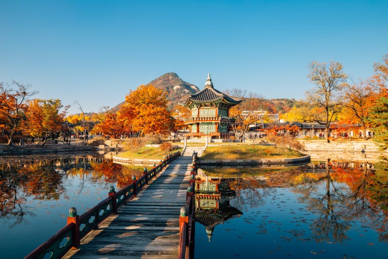 Gyeongbokgung Palace, Korean Traditional Architecture in Seoul Stock ...