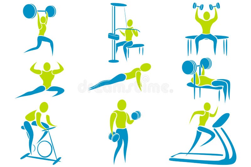 Gym Activity stock illustration