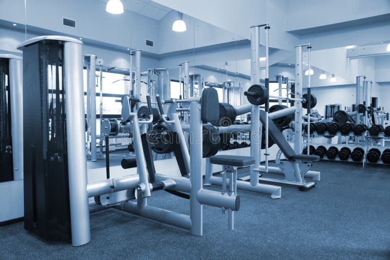 Gym equipment room stock image. Image of health, building 7118525