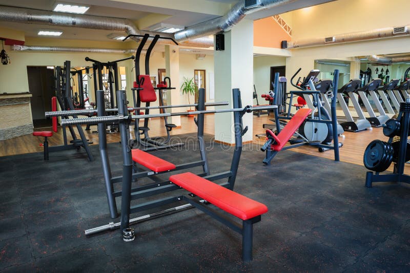 Gym interior royalty free stock images