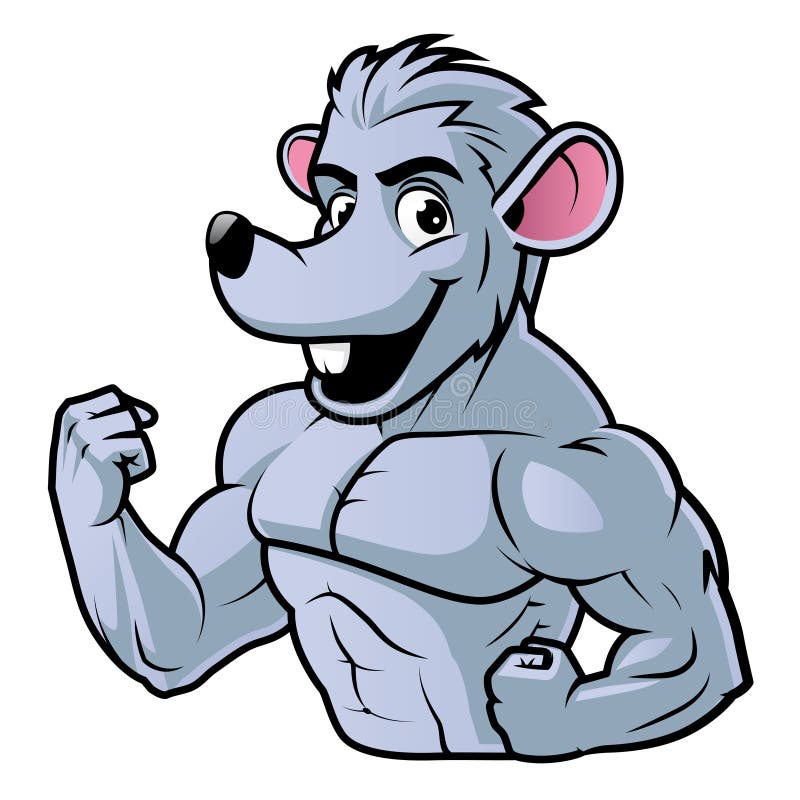 Gym Rat Stock Illustration - Download Image Now - Rat, Cartoon