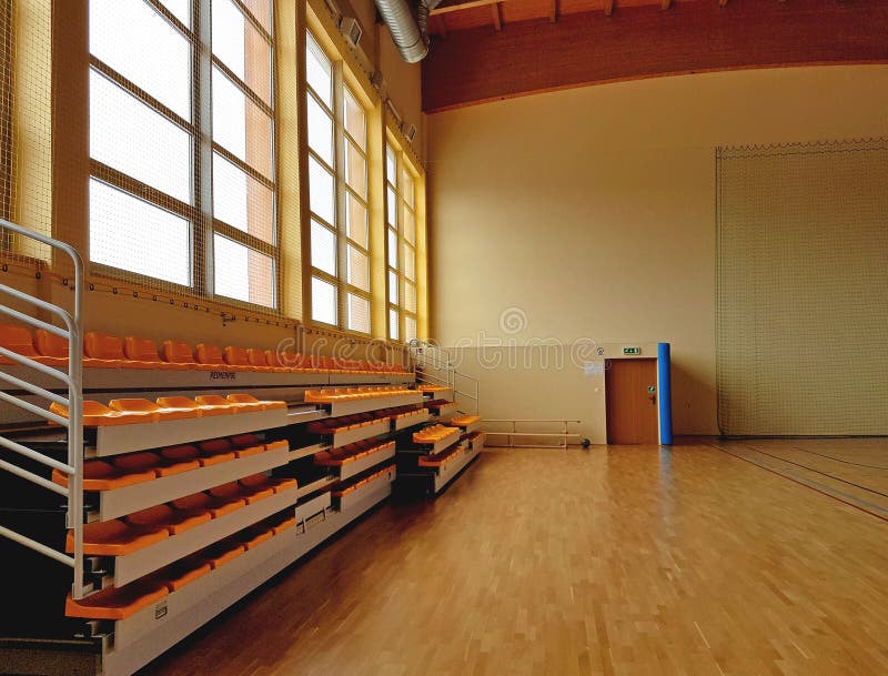 Gym in the school. Sports facility. Healthy education of children. Physical culture and sports. Education of children and youth. S
