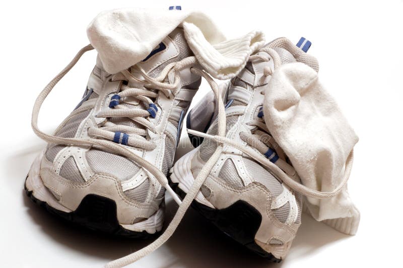 Gym Shoes and Socks stock photo. Image of feminine, sock 4752884