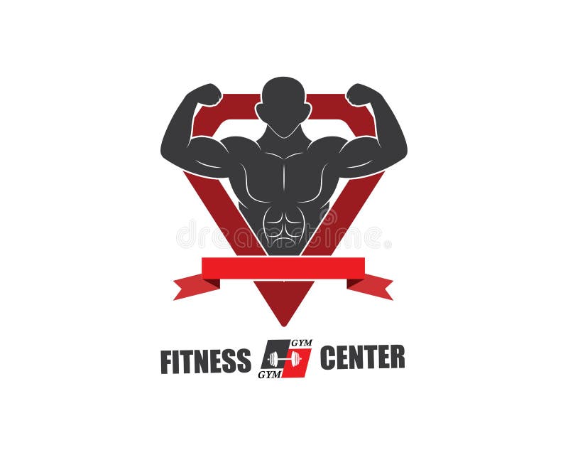gym, vetor do molde da ilustração do logotipo do ícone da aptidão ilustração do vetor gym, vetor do molde da ilustração do logotipo do ícone da aptidão ilustração do vetor