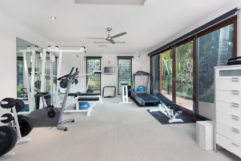 Gymnase privé photographie stock Gymnase privé photographie stock