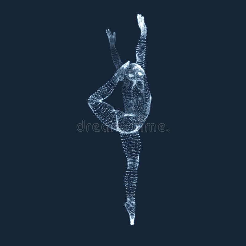 Gymnast. Man. 3D Human Body Model Stock Vector - Illustration of ...