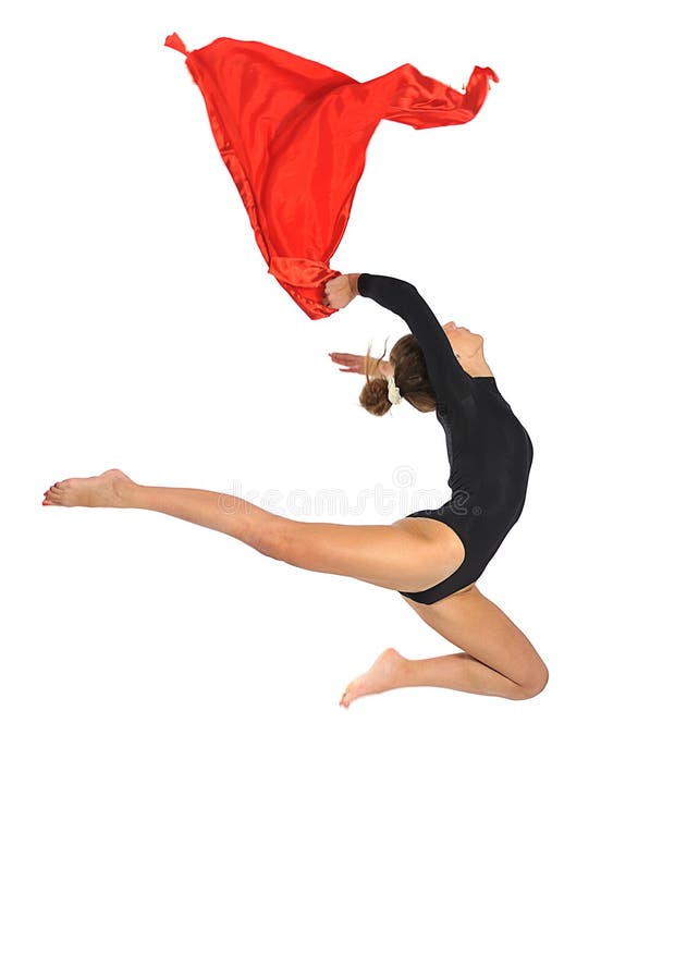 Gymnast κορίτσι στοκ εικόνα με δικαίωμα ελεύθερης χρήσης