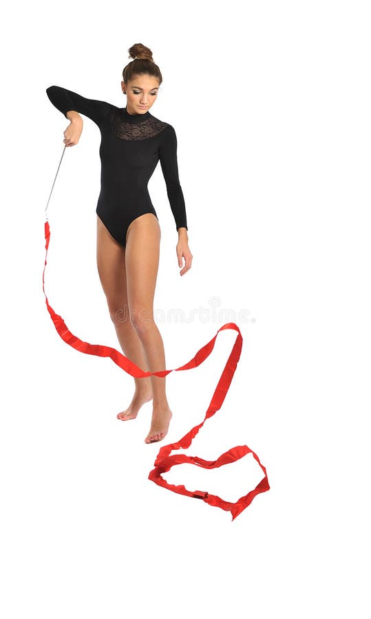 Gymnast κορίτσι στοκ φωτογραφίες με δικαίωμα ελεύθερης χρήσης