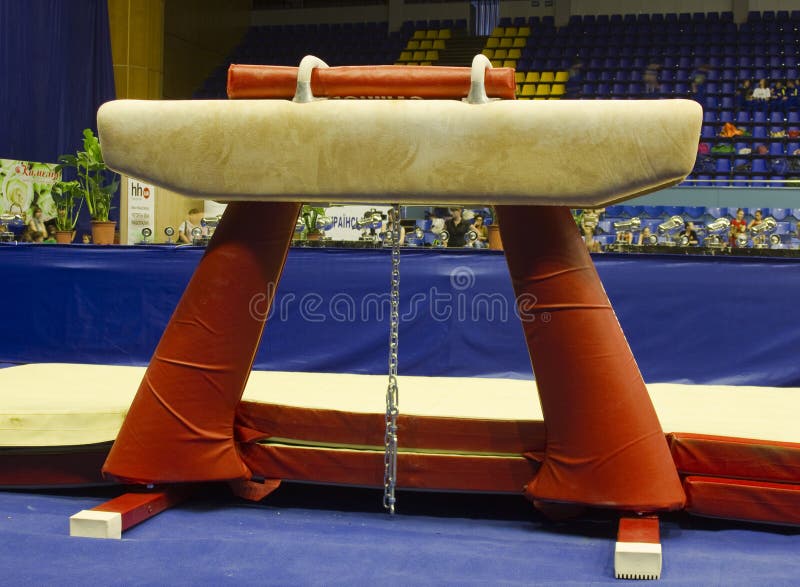 Gymnastic Equipment In A Gymnastic Arena In Paris Editorial Stock Image