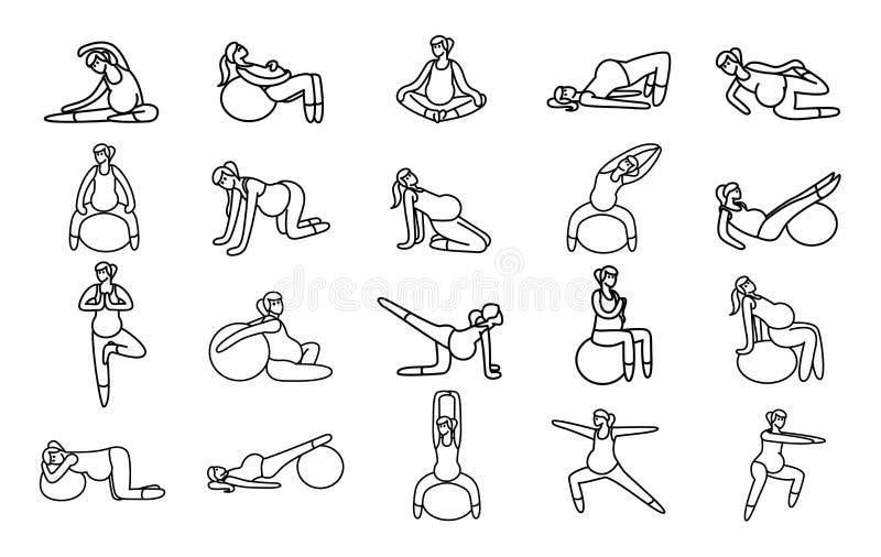 Pregnancy Yoga Poses Stock Illustrations – 199 Pregnancy Yoga Poses Stock  Illustrations, Vectors & Clipart - Dreamstime