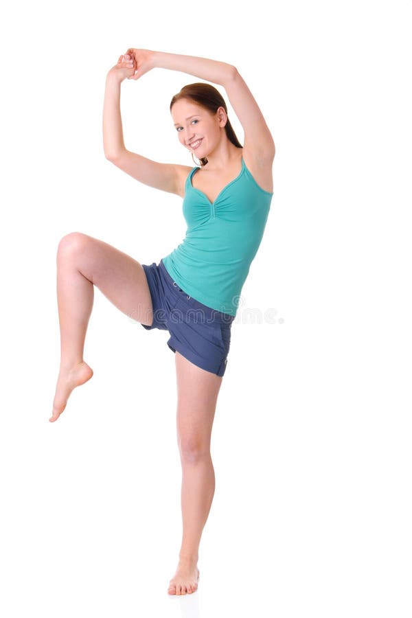 12 Year Old Girl in Gymnastics Poses Stock Photo Image of athlete, athletes 1035834