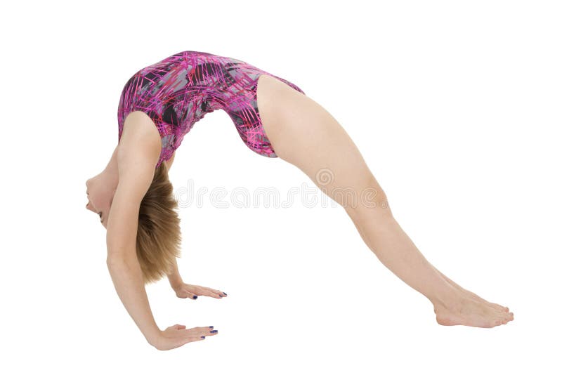 Female Gymnast Stretching, Studio Shot #1 by Siri Stafford