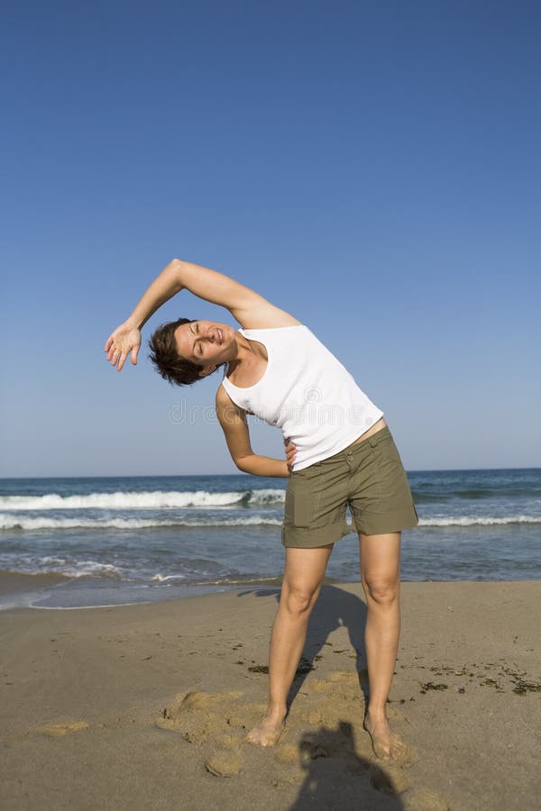 Gymnastics on the beach