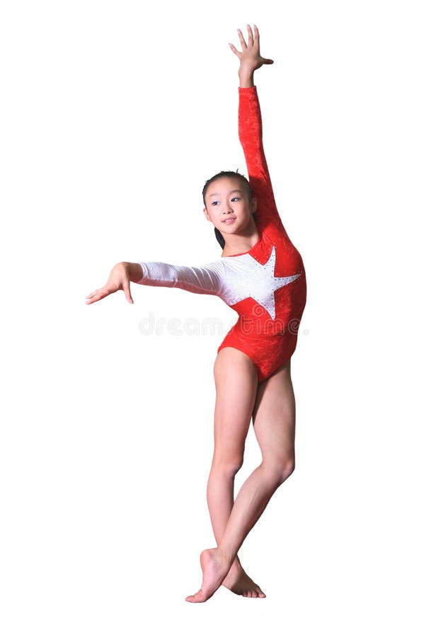 Young Woman In Gymnast Suit Posing Motion Exercise High Photo Background  And Picture For Free Download - Pngtree