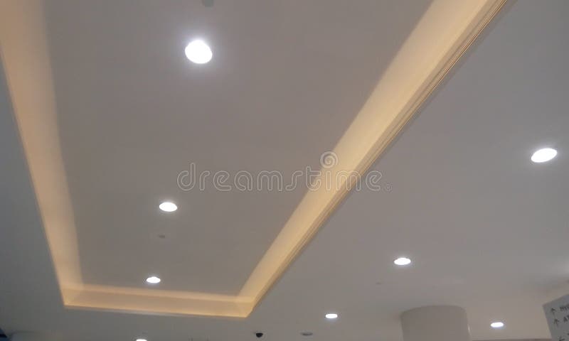 Gypsum False Ceiling View And Design Of Roof Of Commercial