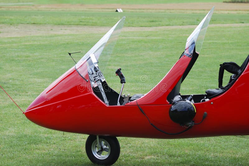 Gyrocopter cockpit stock image. Image of column, aviation 12052989
