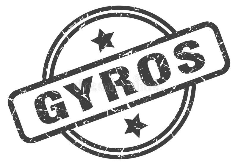 Gyros znaczek ilustracji Gyros znaczek ilustracji