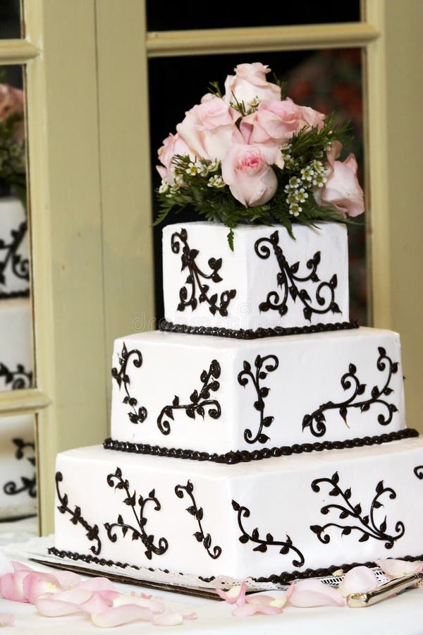 Gâteau de mariage images stock Gâteau de mariage images stock