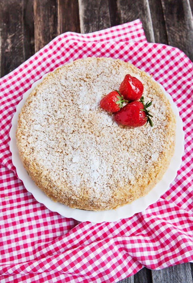 Gâteau de napoléon photos libres de droits Gâteau de napoléon photos libres de droits