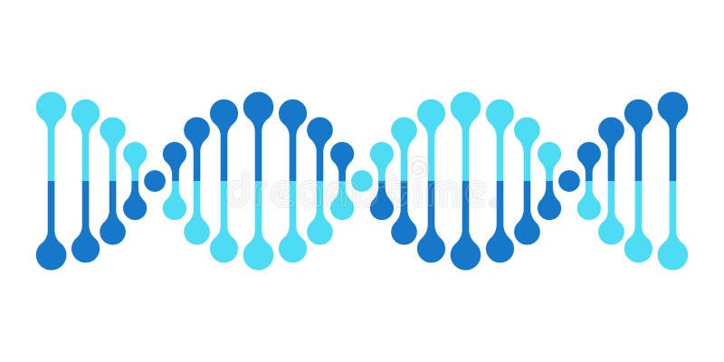 Gène d'hélice de la génétique de chromosome d'icône de vecteur d'ADN