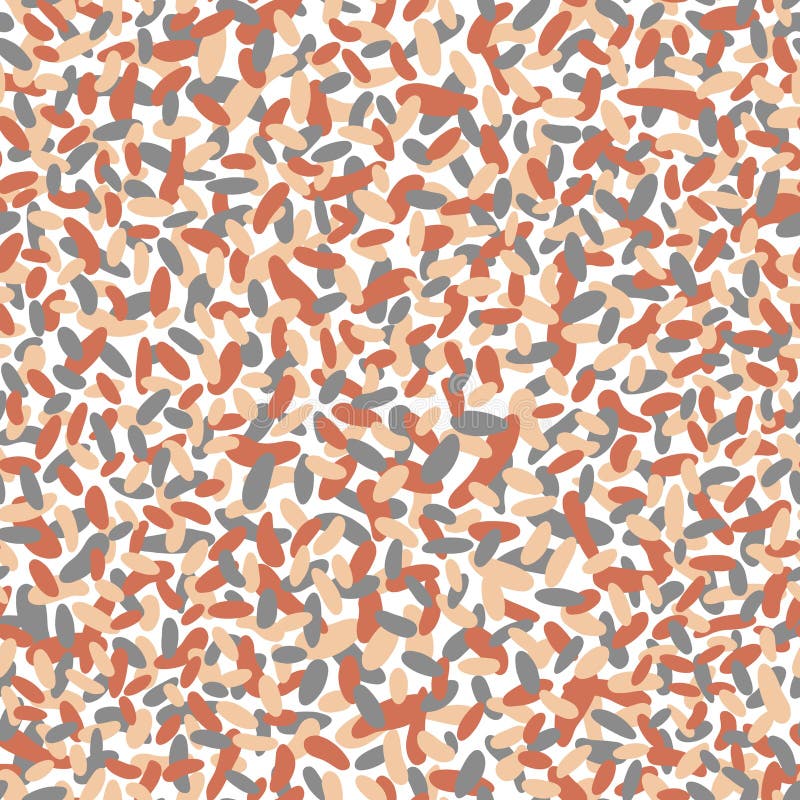 Simple multicolored oval shapes on a white background Colorful abstract geometric mosaic pattern Muted orange peach grey colors. Simple multicolored oval shapes on a white background Colorful abstract geometric mosaic pattern Muted orange peach grey colors