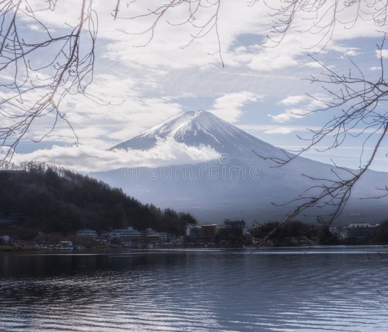 Góra Fuji pięć jezior Japonia obraz royalty free Góra Fuji pięć jezior Japonia obraz royalty free