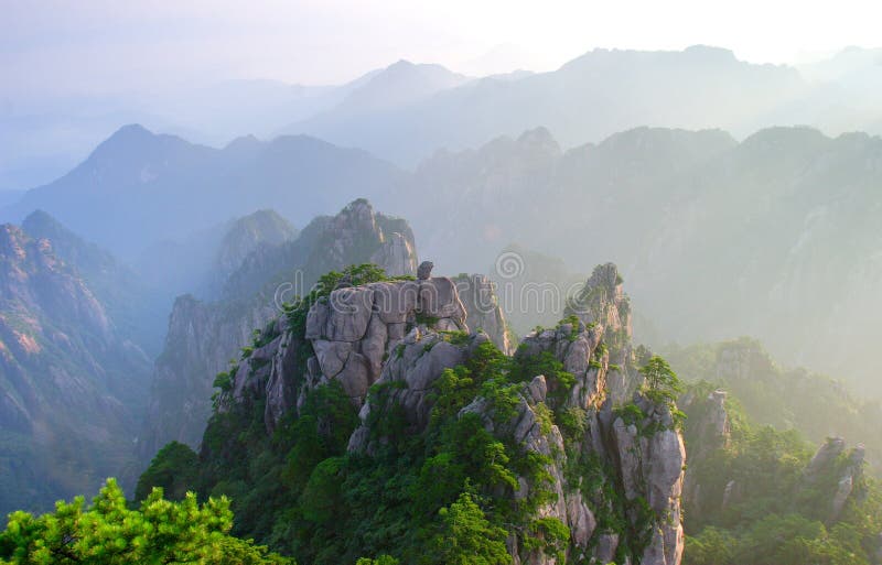 góra hangshan wschód słońca góra hangshan wschód słońca