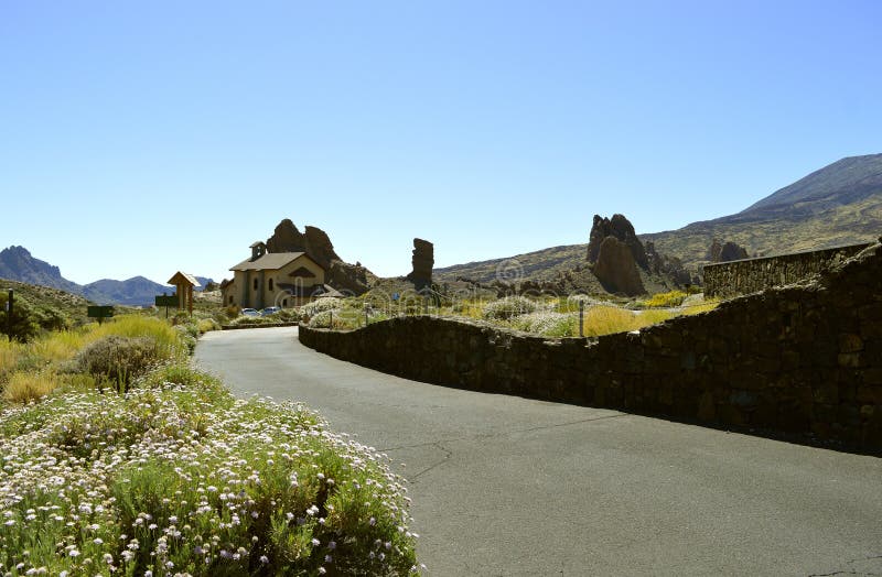 Góry Teide parka narodowego kościół obrazy stock Góry Teide parka narodowego kościół obrazy stock