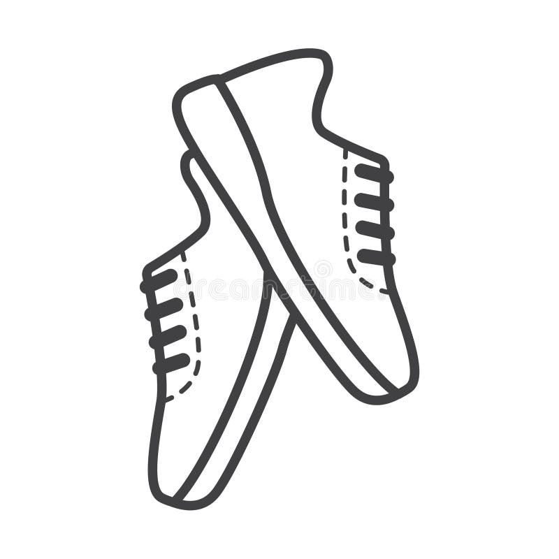 Gör linjen symbol för rinnande skor tunnare