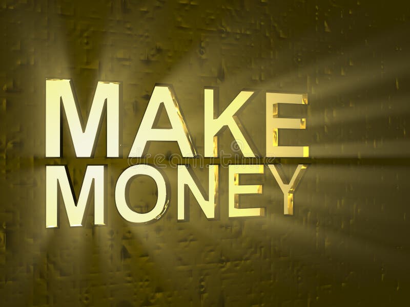 Tjäna pengar vektor illustrationer