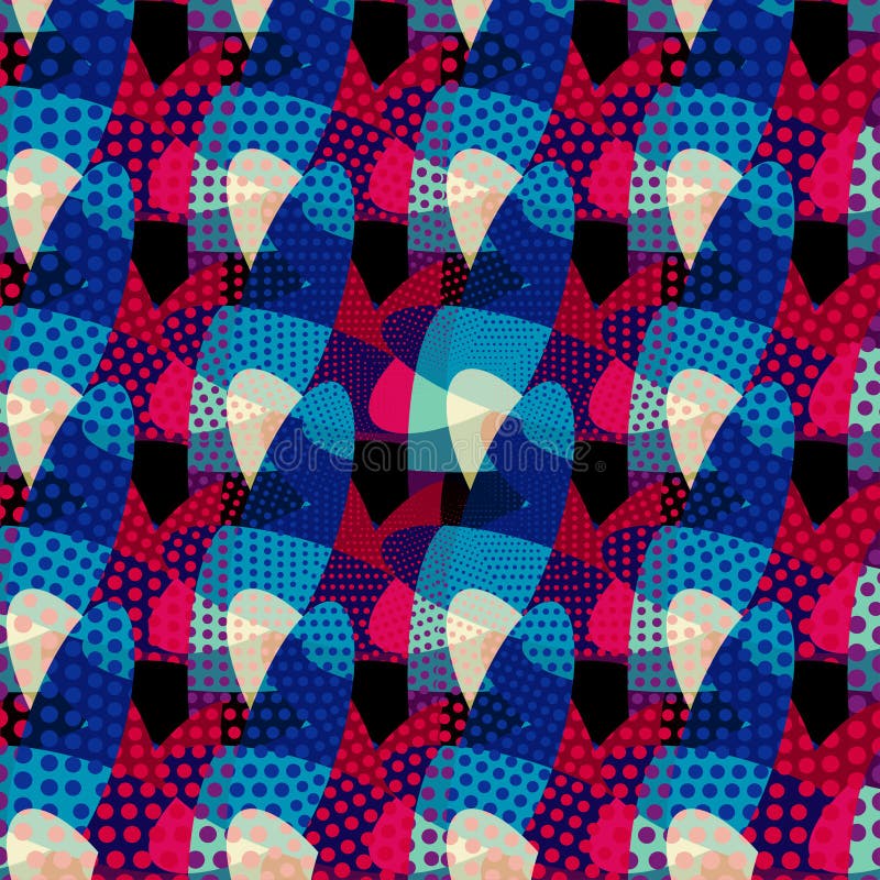 Göra sammandrag kulöra geometriska objekt på en svart bakgrundsillustration för din design royaltyfri illustrationer Göra sammandrag kulöra geometriska objekt på en svart bakgrundsillustration för din design royaltyfri illustrationer